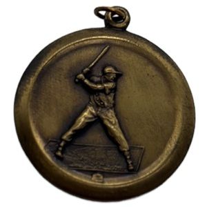BASEBALL / LITTLE LEAGUE ROUND PENDANT CHARM